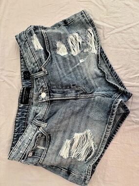 Lucky Brand Distressed Denim Jean Shorts in Blue Size 4